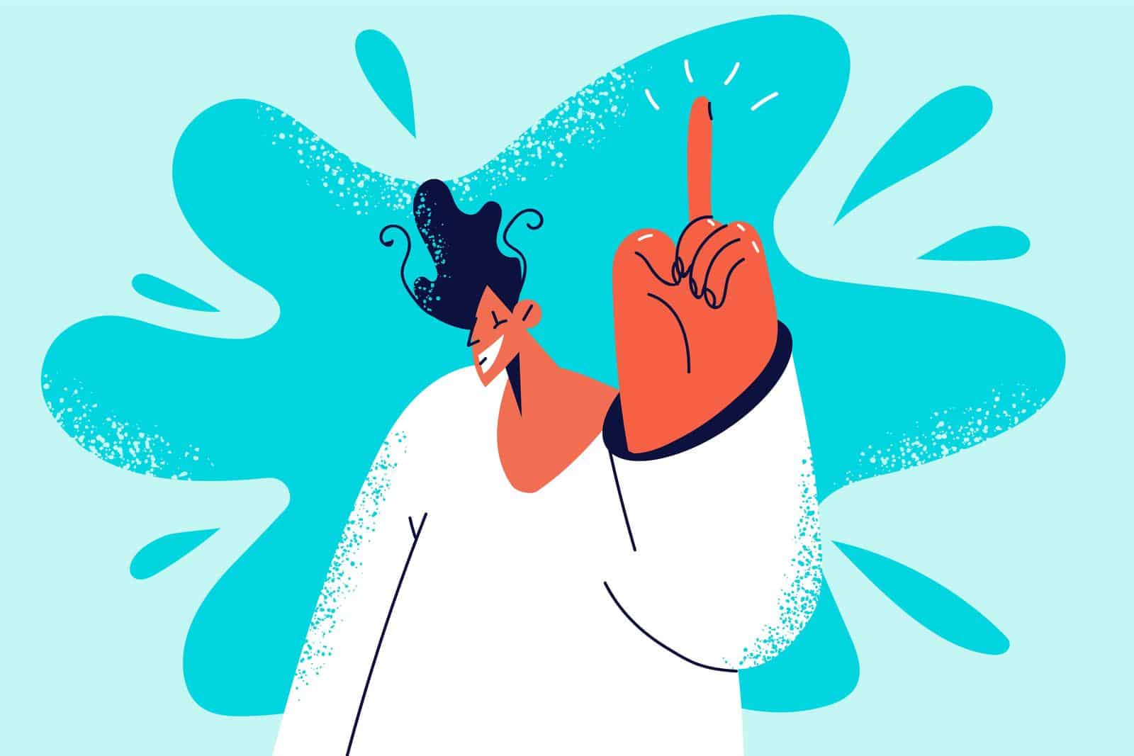 smiling-man-point-with-finger
