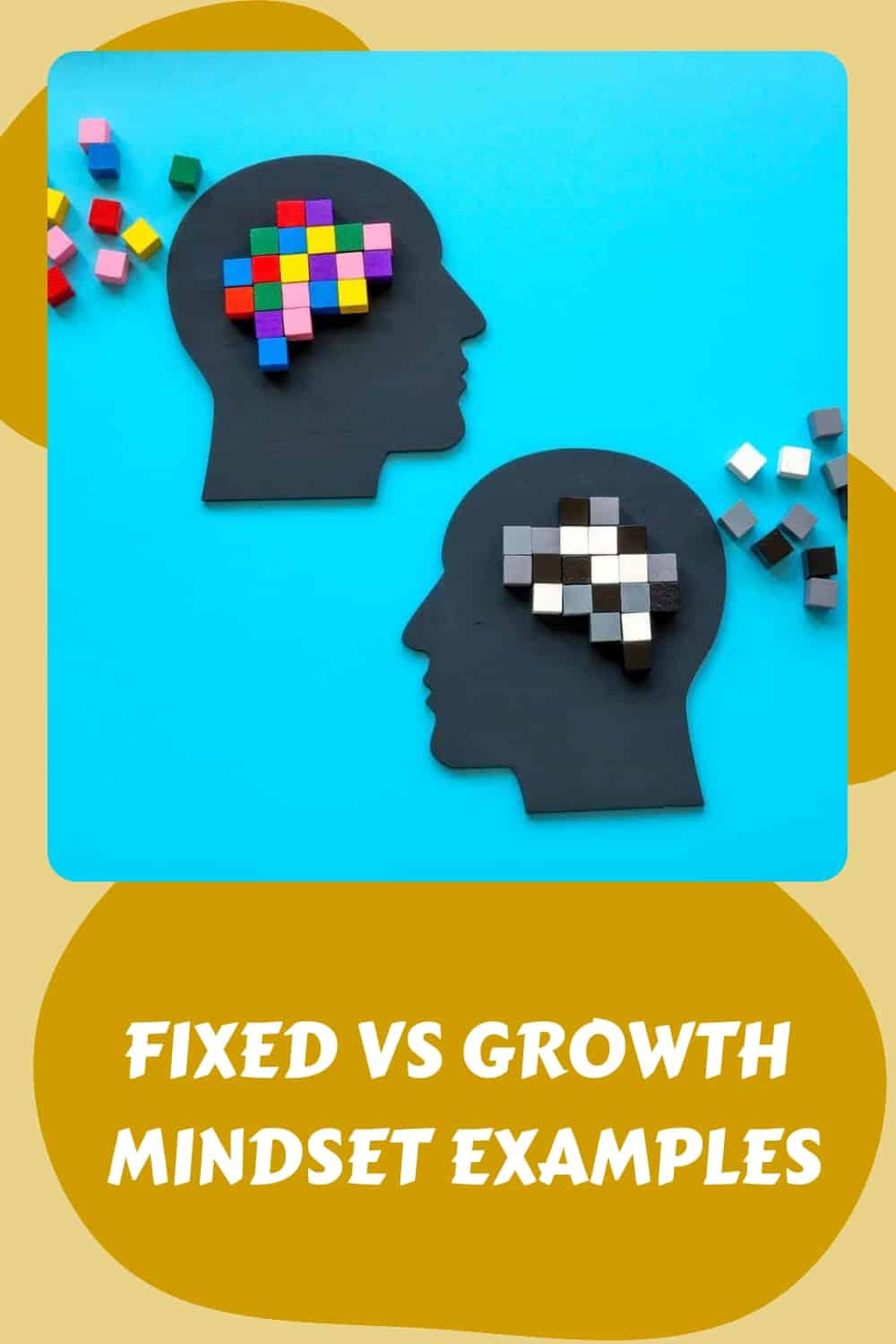 This description explores the differences between fixed and growth mindset through examples.